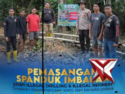 7. Giat pemasangan spanduk imbauan