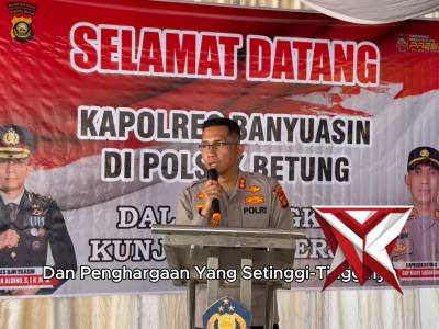 KUNKER KAPOLRES BANYUASIN DI POLSEK BETUNG - PoliceTube