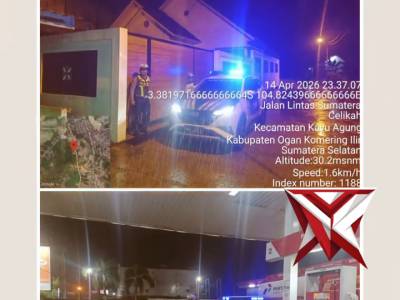 Patroli malam personil satlantas Polres oki