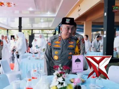 Kapolda Sumsel IJP. Dr. Sandi Nugroho, S.I.K., S.H., M.Hum. Safari Ramadhan SatBrimob Polda Sumsel - PoliceTube
