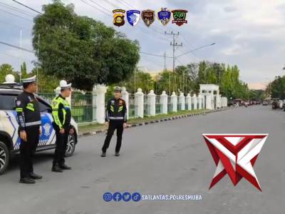 Patroli sat lantas polres Muba