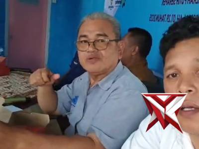 Ps. Kanit Intelkam Polsek Teluk Gelam Aipda Heri Eko Saputra melaksanakan kegiatan pemantauan Rapat
