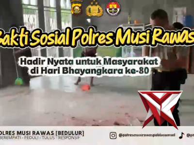 Bakti sosial Polres Musi Rawas