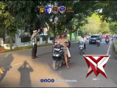 Kegiatan Gatur Lalu Lintas Sat Lantas Polres Muba..