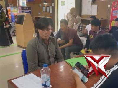 proses pengarahan pembuatan skck oleh anggota satintelkam di polres oku selatan