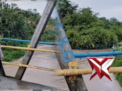 Pengecekan debit air sungai di wilayah hukum polsek pagar jati antisipasi terjadinya banjir