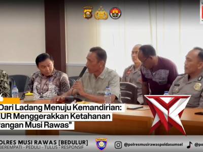 Musi Rawas, 21 April 2026. Kegiatan sosialisasi Kredit Usaha Rakyat (KUR) kepada kelompok tani dan P