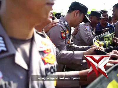 Polres OKI melaksanakan latihan simulasi Sispam kota
