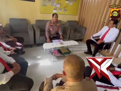 Latkatpuan fungsi teknis reskrim oleh Kapolsek pemulutan di mako polsek pemulutan