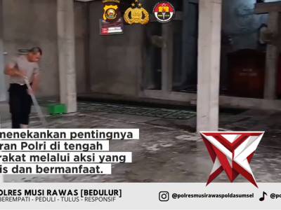 Bakti Sosial Polres Musi Rawas, Wujud Nyata Arahan Kapolda Sumsel - PoliceTube