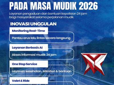 Polri terus berinovasi menghadirkan pelayanan terbaik bagi masyarakat selama mudik Lebaran 2026. - PoliceTube