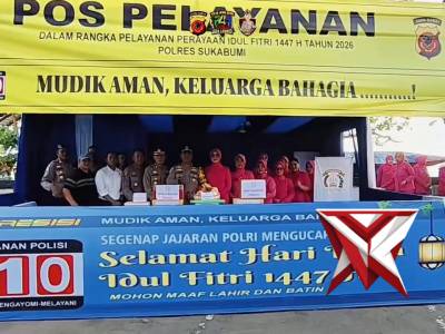 Pengecekan Pos Pengamanan Operasi Ketupat Lodaya 2026 Polres Sukabumi - PoliceTube