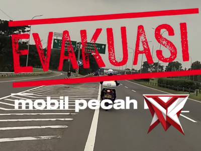 Evakuasi Kendaraan Pecah Ban di Tol Cipali Jalur A KM137. - PoliceTube
