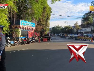 Pantauan situasi arus lalu lintas di Simpang Denpom