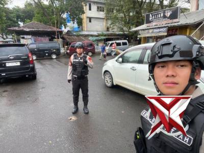 Kegiatan Patroli Personil Samapta Polres OKI di tempat-tempat rawan kejahatan dalam kota Kayuagung