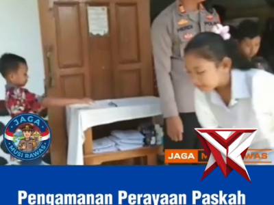 RK - Polsek Purwodadi-Polres Musi Rawas.Laks Pengamanan Paskah di gereja Santo Yusup.purwod