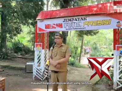 Polres Probolinggo Melaksanakan Peresmian Revitalisasi Jembatan Merah Putih Presisi