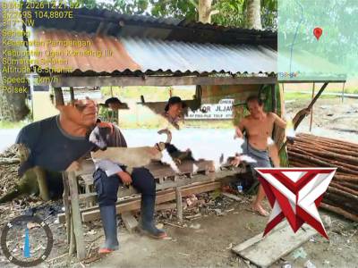 Bhabinkamtibmas Polsek Jejawi melaksanakan giat Polisi hadir di tengah masyarakat