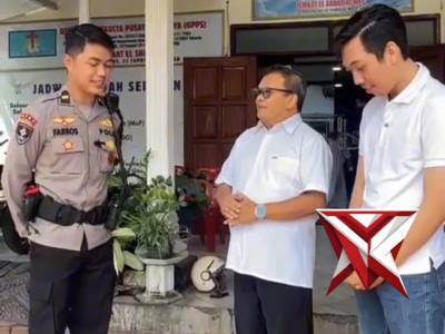 Pamapta Polres Magetan melaksanakan pengecekan pengamanan gereja di wilayah Kabupaten Magetan dalam