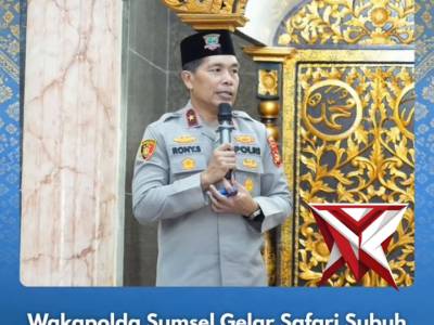 Wakapolda sumsel melaksanakan kegiatan Safari Subuh di Masjid Samiul Huda, Sungai Buah - PoliceTube