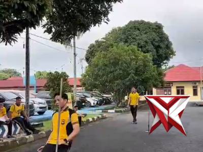 ???? Personel Polres Musi Rawas Ikuti Tes Kesamaptaan Jasmani Berkala