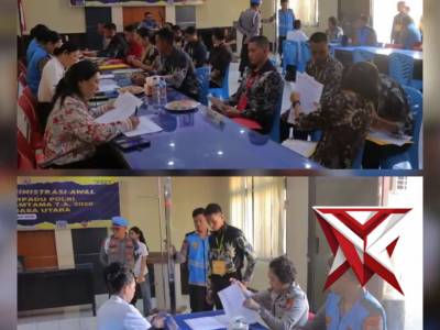 Polres Minut Gelar Pemeriksaan Administrasi Awal Penerimaan Terpadu Polri