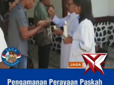 *title* Polsek Purwodadi-Polres Musi Rawas.Laks Pengamanan Paskah di gereja Santo Yusup.purwodadi - PoliceTube