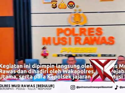 Gelar Opsnal Polres Mura dalam rangka mendukung kebijakan Kapolda sumsel IJP DR. Sandi Nug - PoliceTube