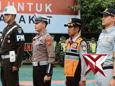Apel Gelar Pasukan Ops Keselamatan Tahun 2026 Tingkat Polres Indramayu.