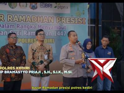 Diserbu Warga, Bazar Ramadan Presisi Polres Kediri Ludes