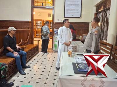 Kapolsek Klojen laksanakan pemantauan pengamanan rangkain kegiatan ibadah Paskha