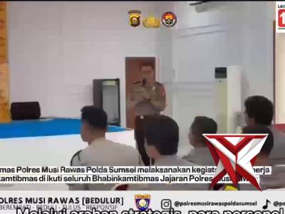 Dalam semangat pengabdian tanpa batas, Bhabinkamtibmas Polres Musi Rawas kembali meneguhkan komitmen