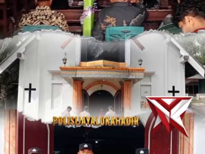 Polres Musi Rawas - Giat Pengamanan Ibadah Umat Kristen