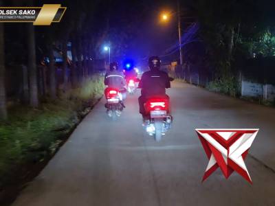 Antisipasi Tawuran dan Balap Liar, Polsek Sako Gelar Patroli KRYD Hunting