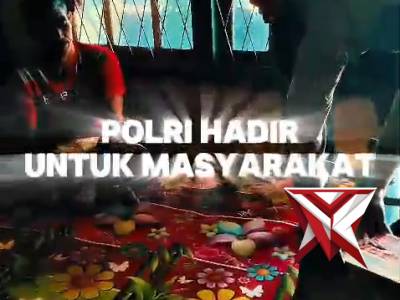 Polsek Muara Beliti Polres Musi Rawas Salurkan Bantuan Sosial, Wujud Tindak Lanjut Arahan Kapolda