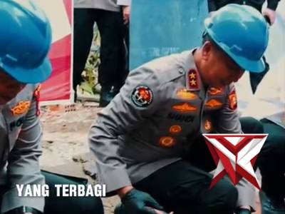 Kapolda Sumsel Irjen Pol. Dr. Sandi Nugroho, S.I.K., S.H., M.Hum. membawa kebahagiaan bagi warga den