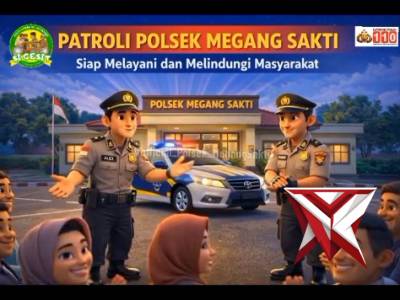 personil polres musi rawas melaksanakan patroli