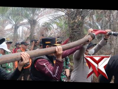 Sinergitas Jinakkan Karhutla di Lahan Gambut Pelalawan
