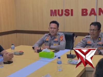Kapolres Muba menerima Kunjungan Media LT1