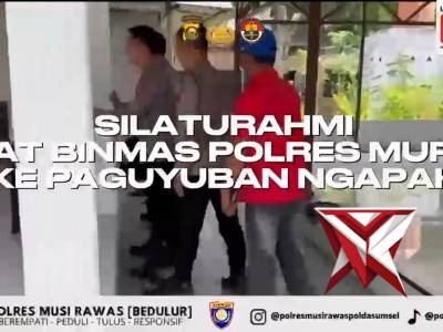 Title

Kapolda Sumsel IJP DR. SANDI NUGROHO-Kapolres Musi Rawas-Sat Binmas Jalin Silahturahmi dengan