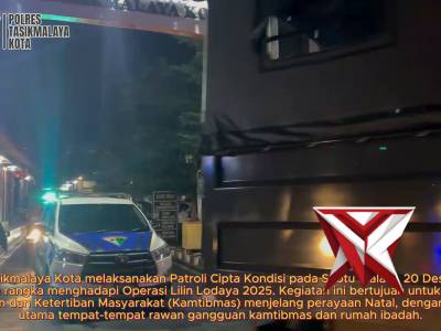 Polres Tasikmalaya Kota Tingkatkan Keamanan dengan Patroli Cipta Kondisi - PoliceTube