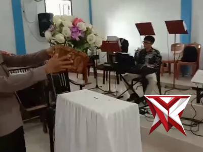 Giat pam gereja sat samapta polres ogan ilir
