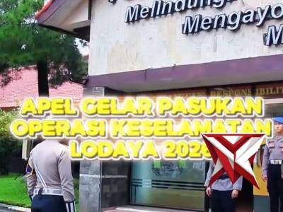 Apel Gelar Pasukan Operasi Keselamatan Lodaya 2026 Polres Purwakarta