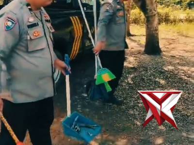 Dukung Program "Belida" Kapolda Sumsel, Polsek stl Ulu terawas Gelar Aksi Kurve di Gereja Desa Sukar