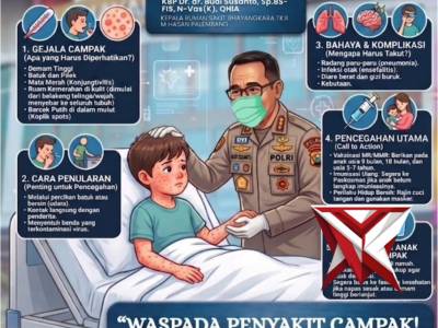 Waspada Penyakit Campak, RS Bhayangkara Palembang Ajak Masyarakat Kenali dan Cegah Sejak Dini