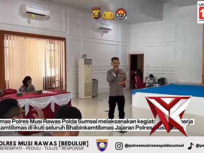 Penyuluhan bhabinkamtibmas Polres Musi Rawas