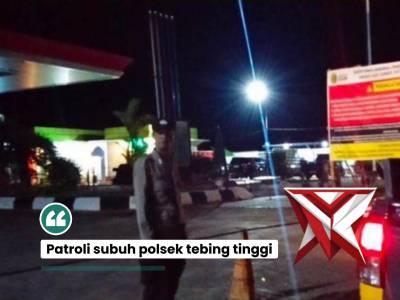 Patroli subuh polsek tebing tinggi