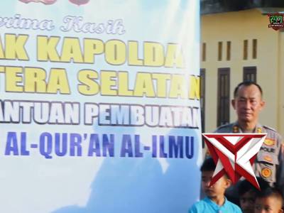 Kapolda SumSel Irjen Pol Dr. Sandi Nugroho mewujudkan komitmen nyata memberi bantuan Sumur Bor - PoliceTube