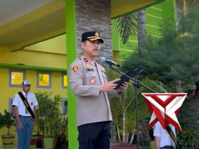 Waka polres Muba selaku pembina upacara