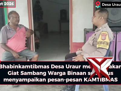 Giat Sambang Bhabinkamtibmas Polsek Kairatu